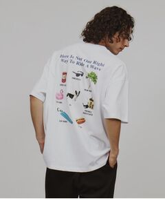 モチーフバックプリントTシャツ