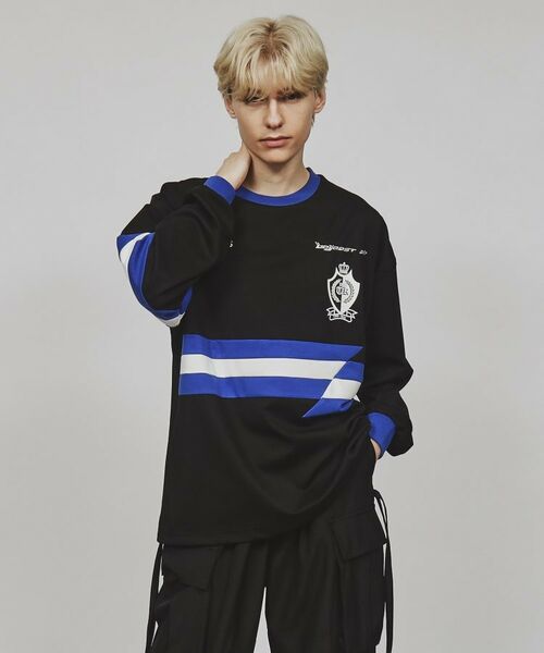 tk.TAKEO KIKUCHI / ティーケー タケオキクチ カットソー | ストライプスイッチゲームシャツ | 詳細12