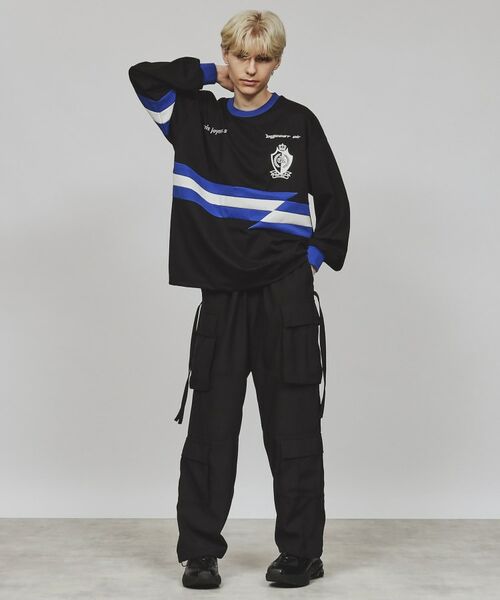 tk.TAKEO KIKUCHI / ティーケー タケオキクチ カットソー | ストライプスイッチゲームシャツ | 詳細14