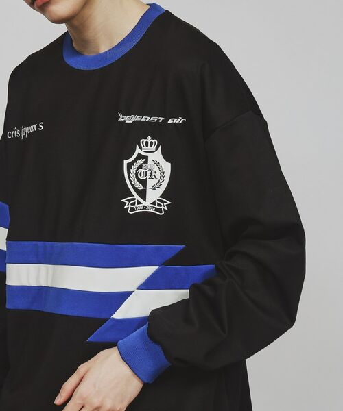 tk.TAKEO KIKUCHI / ティーケー タケオキクチ カットソー | ストライプスイッチゲームシャツ | 詳細6