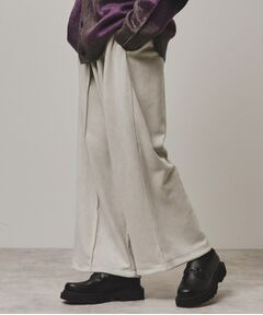 tk.TAKEO KIKUCHI / ティーケー タケオキクチ パンツ | 【Aラインシリーズ】スエード調バギーパンツ