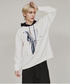 tk.TAKEO KIKUCHI / ティーケー タケオキクチ パーカー | バイカラーフードスモークパーカ