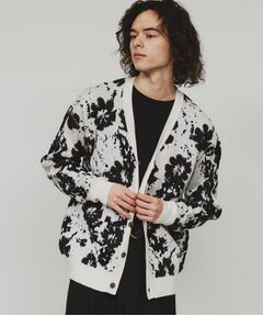 tk.TAKEO KIKUCHI / ティーケー タケオキクチ カーディガン・ボレロ | フラワージャカードカーディガン