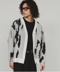 tk.TAKEO KIKUCHI / ティーケー タケオキクチ カーディガン・ボレロ | アブストラクトシアーカーディガン