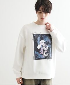 tk.TAKEO KIKUCHI / ティーケー タケオキクチ スウェット | リリーエンブロ＆プリントカットソー