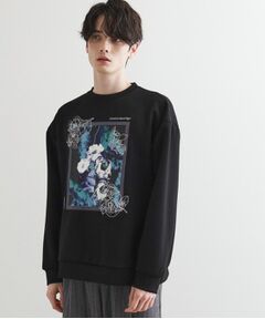 tk.TAKEO KIKUCHI / ティーケー タケオキクチ スウェット | リリーエンブロ＆プリントカットソー