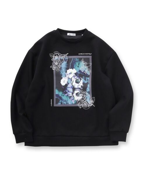 tk.TAKEO KIKUCHI / ティーケー タケオキクチ スウェット | リリーエンブロ＆プリントカットソー | 詳細1