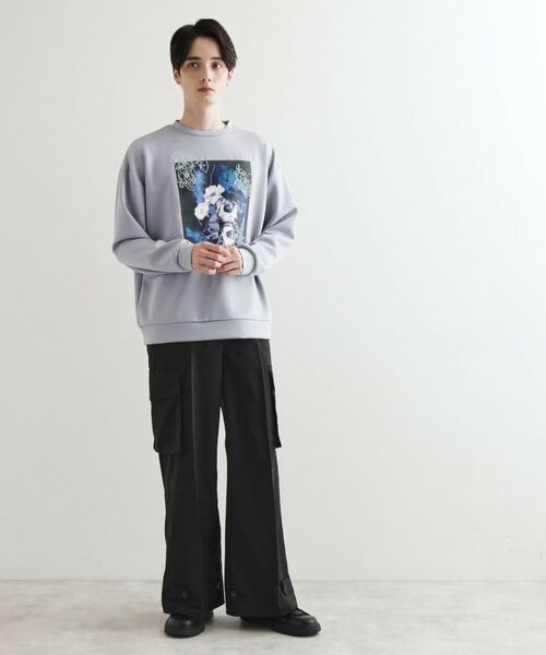 tk.TAKEO KIKUCHI / ティーケー タケオキクチ スウェット | リリーエンブロ＆プリントカットソー | 詳細11