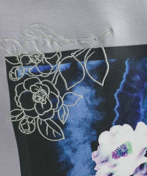 tk.TAKEO KIKUCHI / ティーケー タケオキクチ スウェット | リリーエンブロ＆プリントカットソー | 詳細13