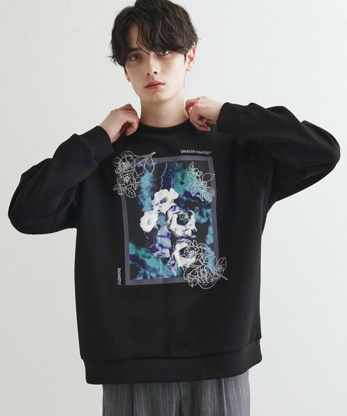 tk.TAKEO KIKUCHI / ティーケー タケオキクチ スウェット | リリーエンブロ＆プリントカットソー | 詳細6