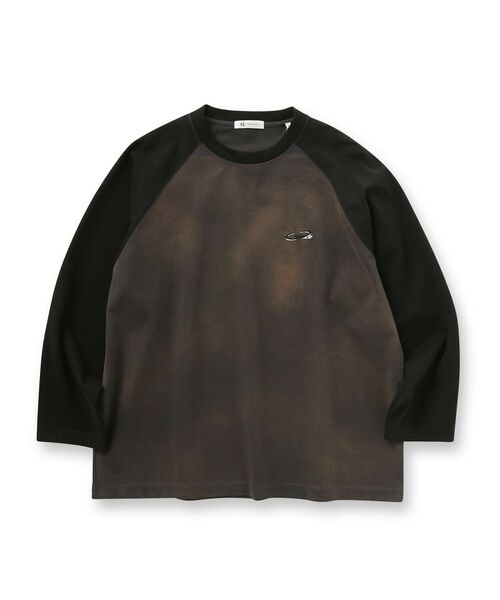 tk.TAKEO KIKUCHI / ティーケー タケオキクチ Tシャツ | ブリーチラグランスリーブTシャツ | 詳細1