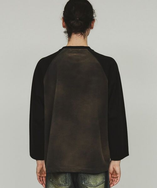 tk.TAKEO KIKUCHI / ティーケー タケオキクチ Tシャツ | ブリーチラグランスリーブTシャツ | 詳細12