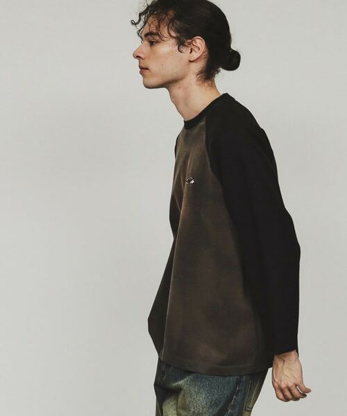 tk.TAKEO KIKUCHI / ティーケー タケオキクチ Tシャツ | ブリーチラグランスリーブTシャツ | 詳細6