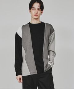 tk.TAKEO KIKUCHI / ティーケー タケオキクチ カットソー | ダイヤゴナルブランケットカットソー