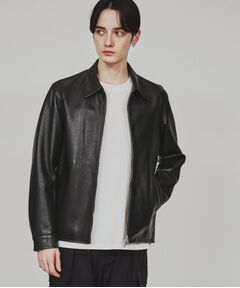 tk.TAKEO KIKUCHI / ティーケー タケオキクチ レザーブルゾン・ジャケット | リアルラムレザーショートブルゾン
