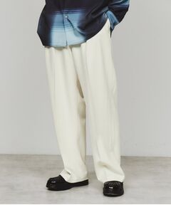 tk.TAKEO KIKUCHI / ティーケー タケオキクチ パンツ | ワイドテーパードタックパンツ