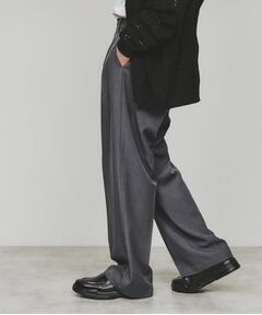 tk.TAKEO KIKUCHI / ティーケー タケオキクチ パンツ | ワイドテーパードタックパンツ