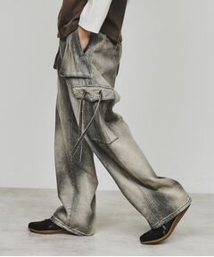 tk.TAKEO KIKUCHI / ティーケー タケオキクチ パンツ | スプレーブリーチデニムカーゴパンツ