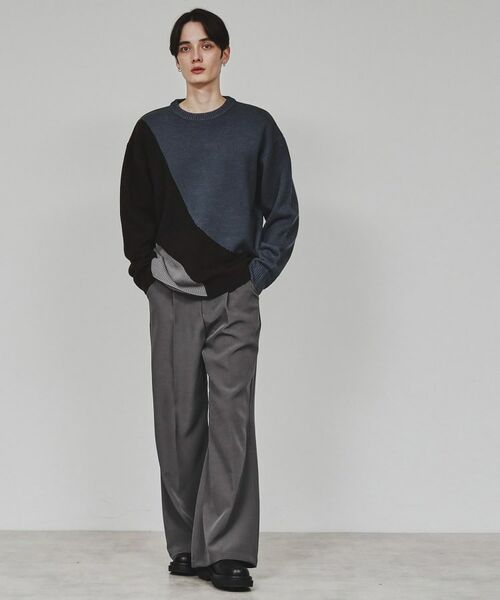 tk.TAKEO KIKUCHI / ティーケー タケオキクチ ニット・セーター | カーブスイッチニット | 詳細10