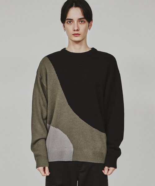 tk.TAKEO KIKUCHI / ティーケー タケオキクチ ニット・セーター | カーブスイッチニット | 詳細13