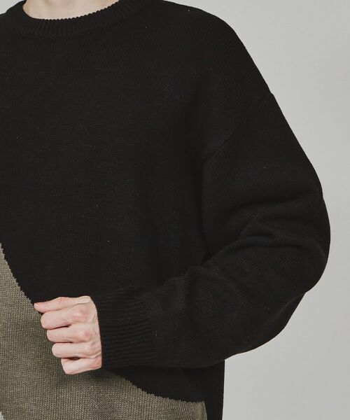 tk.TAKEO KIKUCHI / ティーケー タケオキクチ ニット・セーター | カーブスイッチニット | 詳細17