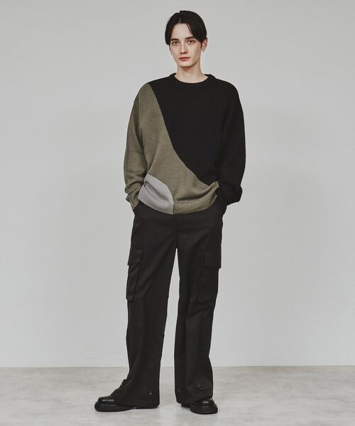 tk.TAKEO KIKUCHI / ティーケー タケオキクチ ニット・セーター | カーブスイッチニット | 詳細6
