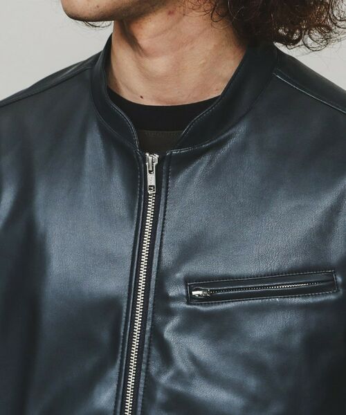 tk.TAKEO KIKUCHI / ティーケー タケオキクチ レザーブルゾン・ジャケット | シングルライダースジャケット | 詳細19