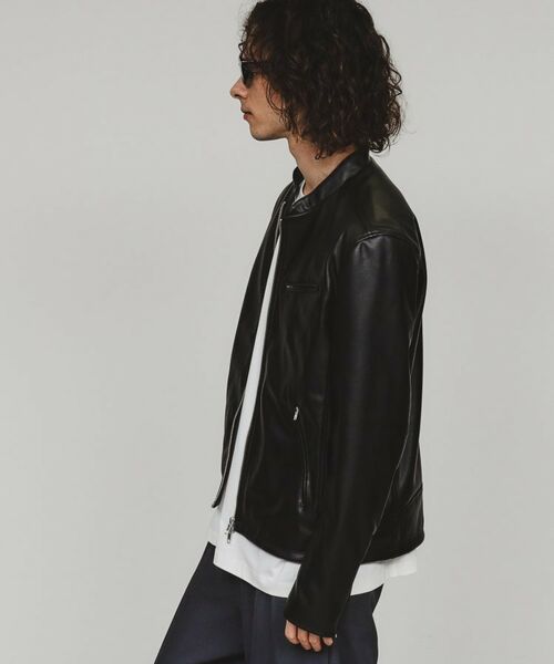 tk.TAKEO KIKUCHI / ティーケー タケオキクチ レザーブルゾン・ジャケット | シングルライダースジャケット | 詳細2