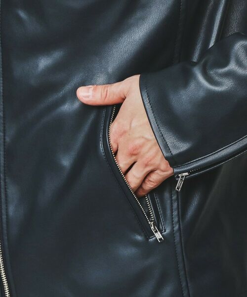 tk.TAKEO KIKUCHI / ティーケー タケオキクチ レザーブルゾン・ジャケット | シングルライダースジャケット | 詳細23