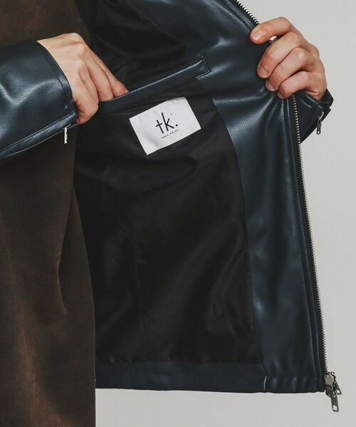 tk.TAKEO KIKUCHI / ティーケー タケオキクチ レザーブルゾン・ジャケット | シングルライダースジャケット | 詳細25