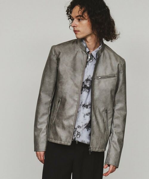 tk.TAKEO KIKUCHI / ティーケー タケオキクチ レザーブルゾン・ジャケット | シングルライダースジャケット | 詳細5