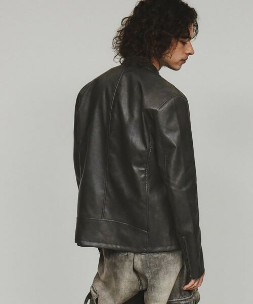 tk.TAKEO KIKUCHI / ティーケー タケオキクチ レザーブルゾン・ジャケット | シングルライダースジャケット | 詳細9