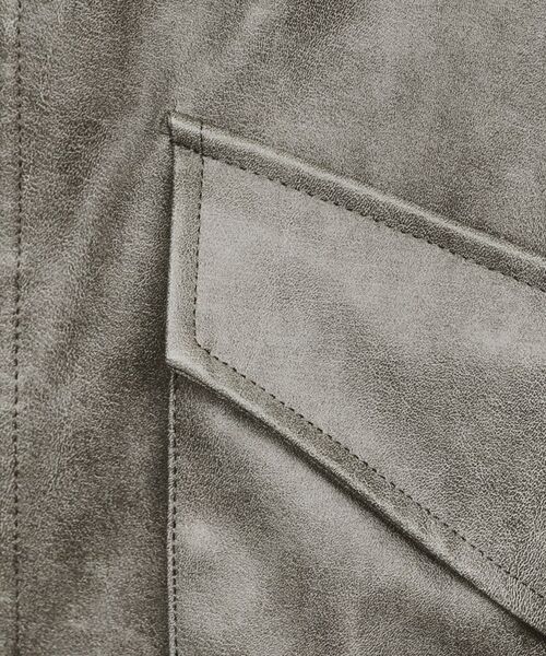 tk.TAKEO KIKUCHI / ティーケー タケオキクチ レザーブルゾン・ジャケット | ミリタリーシャツブルゾン | 詳細12