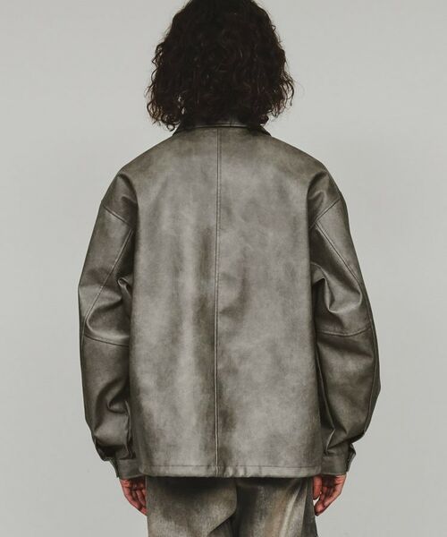 tk.TAKEO KIKUCHI / ティーケー タケオキクチ レザーブルゾン・ジャケット | ミリタリーシャツブルゾン | 詳細15