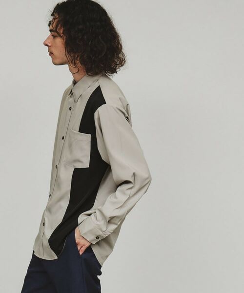 tk.TAKEO KIKUCHI / ティーケー タケオキクチ シャツ・ブラウス | マルチ切替シャツ | 詳細1