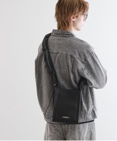 tk.TAKEO KIKUCHI / ティーケー タケオキクチ ショルダーバッグ | プレートドロストショルダーバッグ