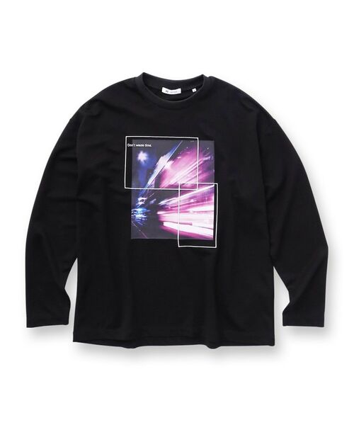 tk.TAKEO KIKUCHI / ティーケー タケオキクチ Tシャツ | ネオングラフィックロンT | 詳細1