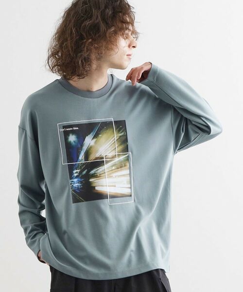 tk.TAKEO KIKUCHI / ティーケー タケオキクチ Tシャツ | ネオングラフィックロンT | 詳細10