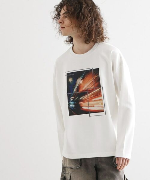 tk.TAKEO KIKUCHI / ティーケー タケオキクチ Tシャツ | ネオングラフィックロンT | 詳細2