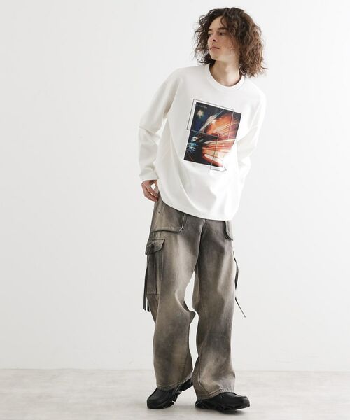 tk.TAKEO KIKUCHI / ティーケー タケオキクチ Tシャツ | ネオングラフィックロンT | 詳細3