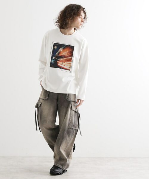 tk.TAKEO KIKUCHI / ティーケー タケオキクチ Tシャツ | ネオングラフィックロンT | 詳細4