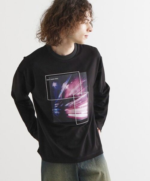 tk.TAKEO KIKUCHI / ティーケー タケオキクチ Tシャツ | ネオングラフィックロンT | 詳細6