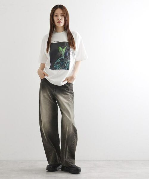 tk.TAKEO KIKUCHI / ティーケー タケオキクチ Tシャツ | フラワープリントTシャツ | 詳細8