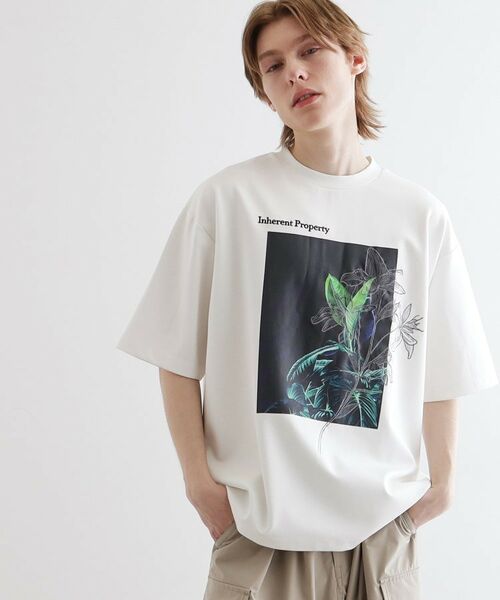 tk. TAKEO KIKUCHI/ティーケー タケオキクチ フラワープリントTシャツ ホワイト(001) 02(M) tk. TAKEO KIKUCHI/ティーケー タケオキクチ フラワープリントTシャツ ホワイト(001) 02(M)