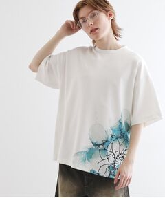 tk.TAKEO KIKUCHI / ティーケー タケオキクチ Tシャツ | バブルアートフラワーTシャツ