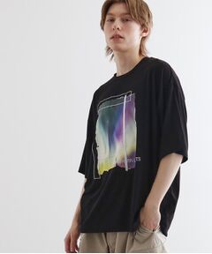 tk.TAKEO KIKUCHI / ティーケー タケオキクチ Tシャツ | オーロラプリントドレープTシャツ