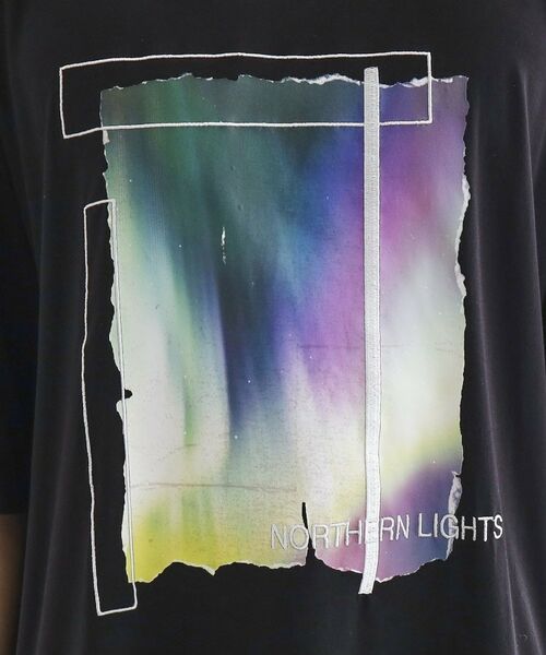 tk.TAKEO KIKUCHI / ティーケー タケオキクチ Tシャツ | オーロラプリントドレープTシャツ | 詳細11