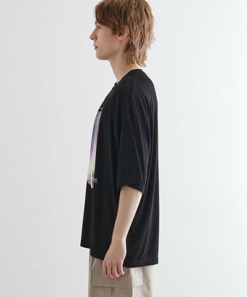 tk.TAKEO KIKUCHI / ティーケー タケオキクチ Tシャツ | オーロラプリントドレープTシャツ | 詳細13