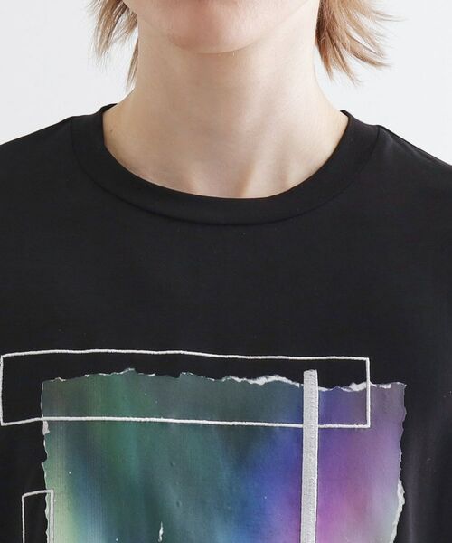 tk.TAKEO KIKUCHI / ティーケー タケオキクチ Tシャツ | オーロラプリントドレープTシャツ | 詳細15