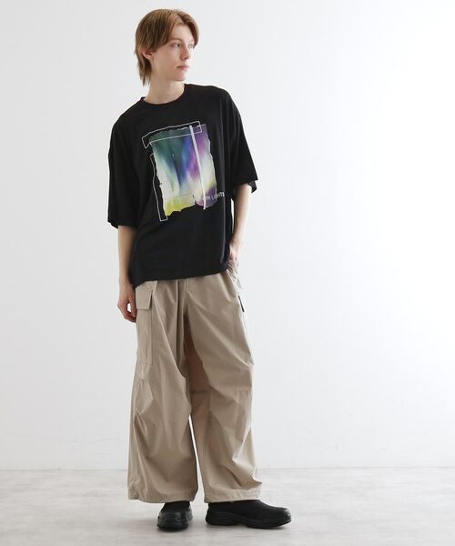 tk.TAKEO KIKUCHI / ティーケー タケオキクチ Tシャツ | オーロラプリントドレープTシャツ | 詳細9